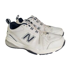 New Balance 608 V5 Shoes Men's Size 8 4E Training Sneakers White Blue MX608WN5